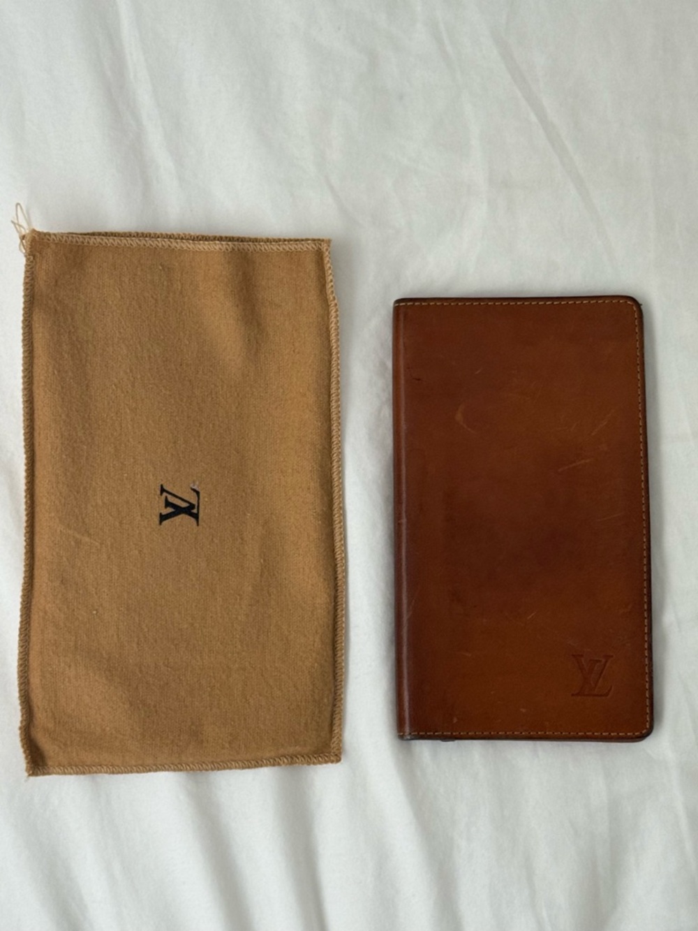 Louis Vuitton Tan Brown Caramel Leather Wallet